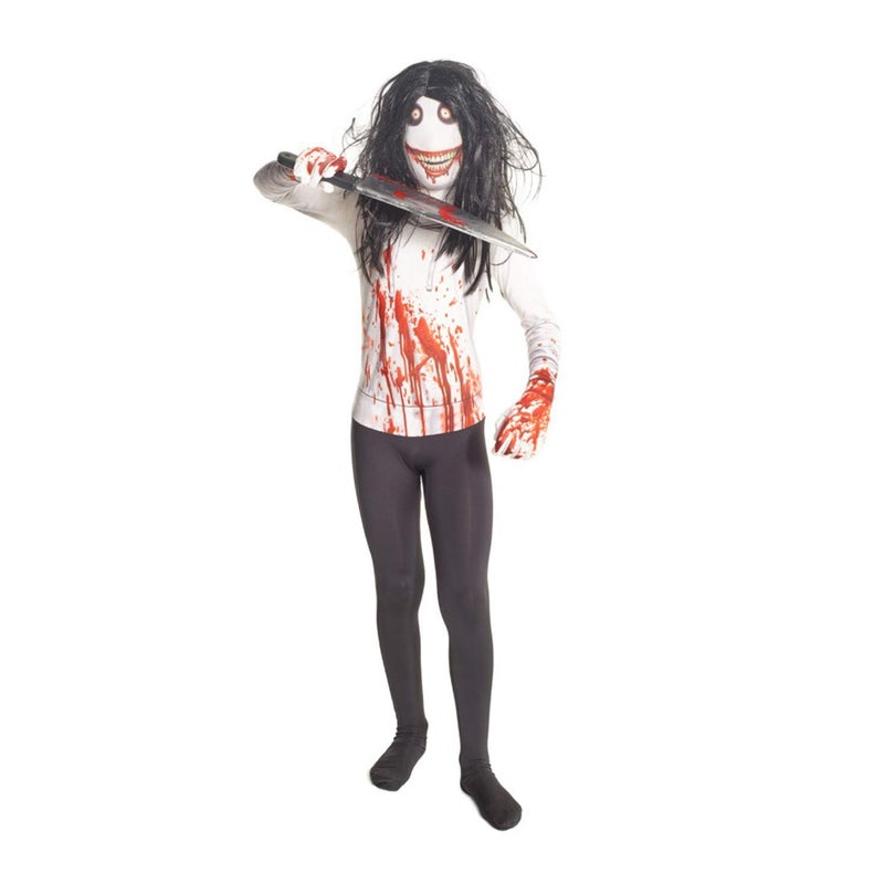 مورفسوتس زي Morphsuits Jeff The Killer Kids Monster Urban Legend - صغير 3'-3'5 / 6-8 سنوات (91سم-104 سم) - Image 4